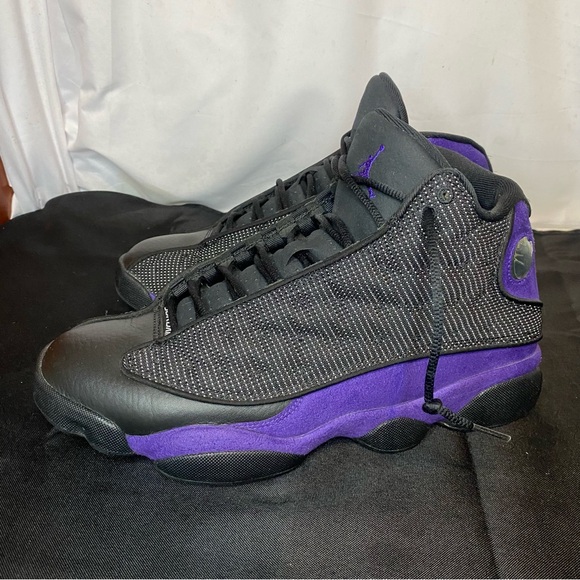 Jordan 13 Court Purple Size 10 With Box And Free Bape Socks - Picture 4 of 7